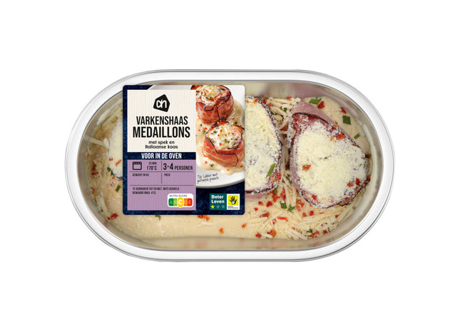 Excellent Varkenshaasmedaillons spek kaas