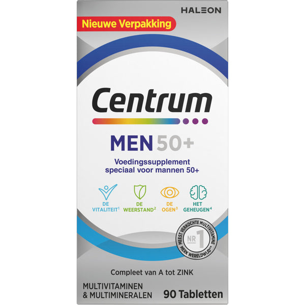 Centrum Men 50+ multivitaminen tabletten