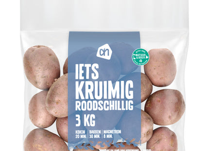 Iets kruimige roodschillige aardappelen