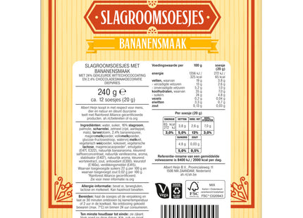 Slagroomsoesjes bananensmaak