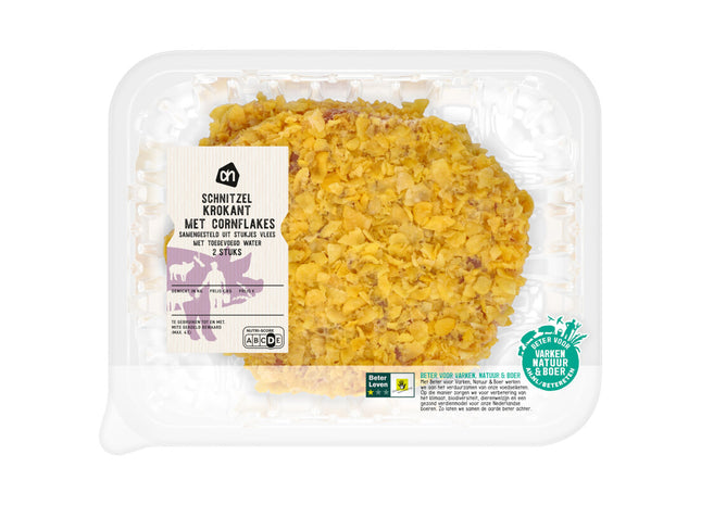 Schnitzel krokant met cornflakes