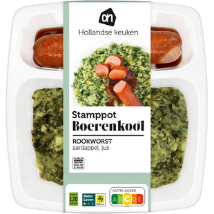 Hollandse stamppot boerenkool rookworst