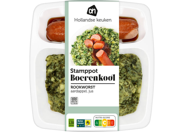 Hollandse stamppot boerenkool rookworst