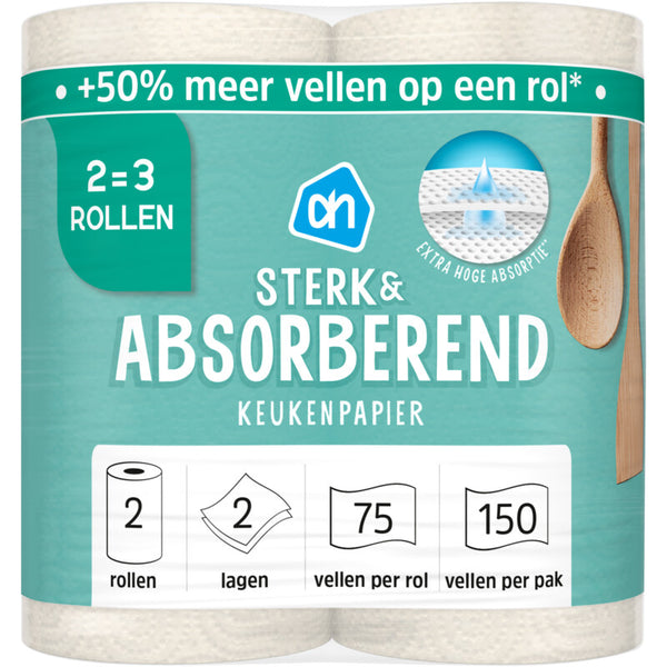 Keukenpapier sterk & abs 2=3 rollen
