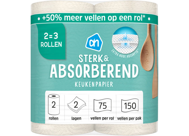 Keukenpapier sterk & abs 2=3 rollen