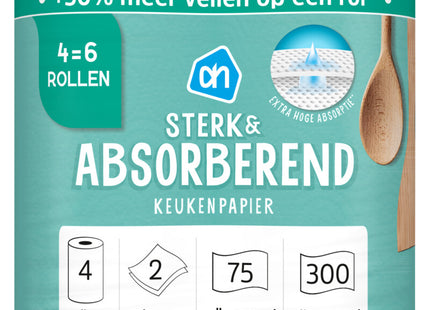 Keukenpapier sterk & abs 4=6 rollen
