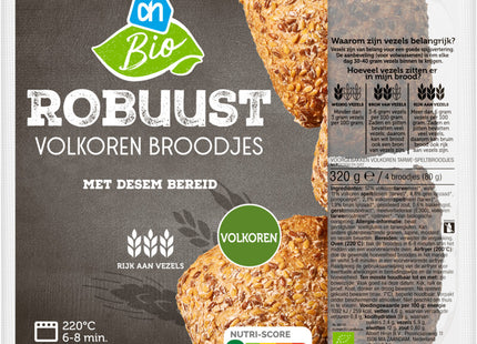 Mit Sauerteig zubereitete Bio-Vollkornbrötchen