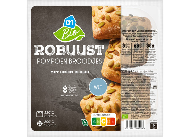 Biologisch Robuust pompoen broodjes