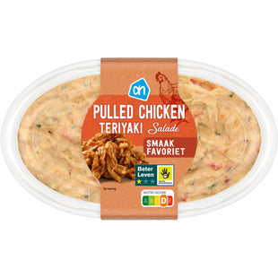 Pulled chicken teriyaki salade