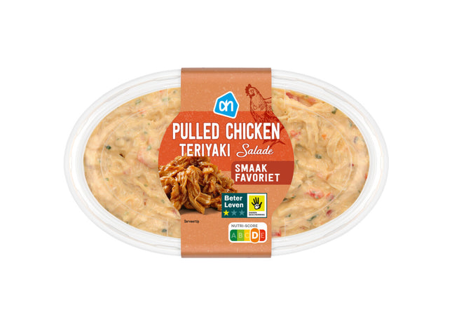 Pulled chicken teriyaki salade