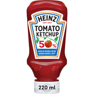 Heinz Tomatenketchup 50 % weniger Zucker und Salz