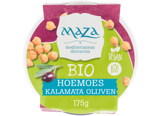 Maza Biologische hoemoes kalamata olijven