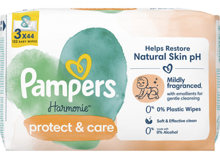 Pampers Harmonie Calendula Babyfeuchttücher im 3er-Pack