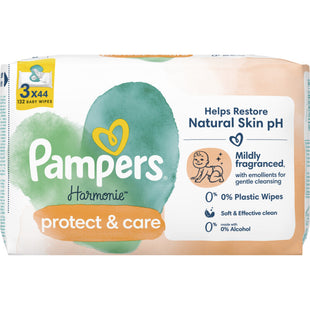 Pampers Harmonie Calendula Babyfeuchttücher im 3er-Pack