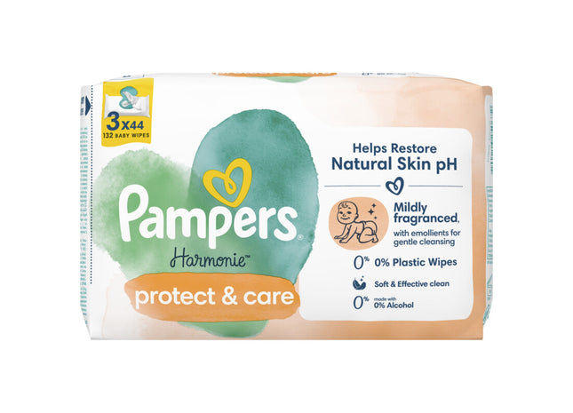 Pampers Harmonie calendula babydoekjes 3-pack