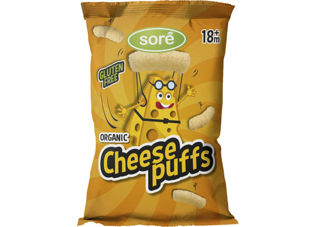 Sore Cheese puffs 18m+