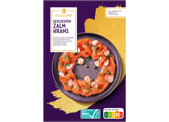 Excellent Gevlochten zalm krans