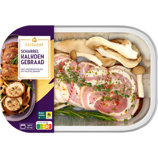 Excellent Scharrel kalkoengebraad bospaddestoel