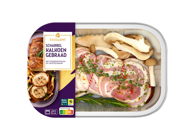 Excellent Scharrel kalkoengebraad bospaddestoel