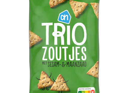 Trio aus Sesam- und Mohnbrezeln