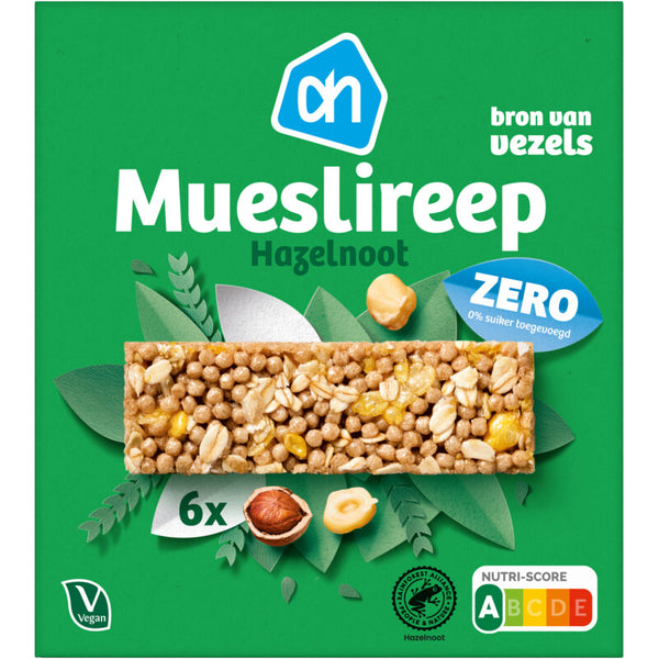 Mueslireep hazelnoot zero