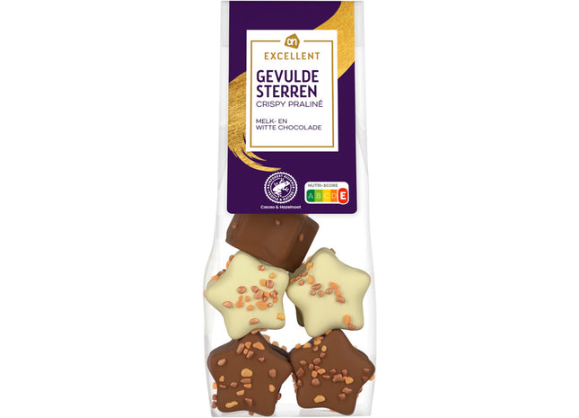 Excellent Gevulde sterren crispy praliné