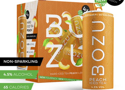 Bozu Hard iced tea peach 4-pack