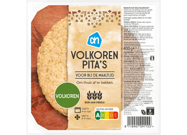 Volkoren pita's