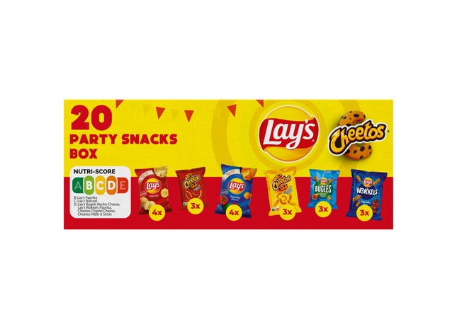Lay's Partybox chips 20 uitdeelzakjes