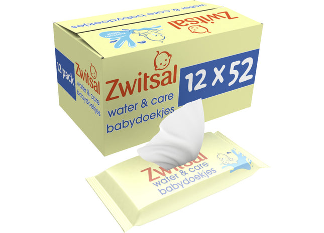 Zwitsal Water&amp;care Babytücher mit Zwitsal-Duft