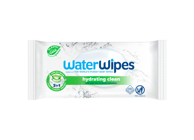 WaterWipes Hydrating clean doekjes