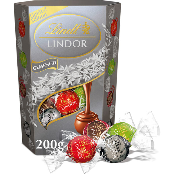 Lindt Lindor gemengde chocolade bonbons zilver