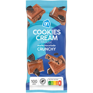 Cookies cream melkchocolade crunchy