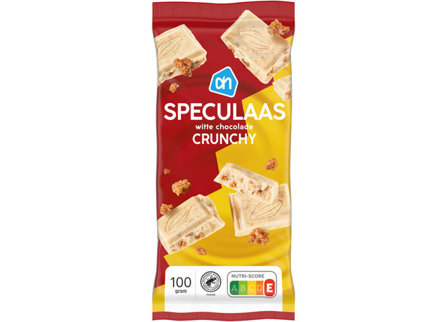 Speculaas witte chocolade crunchy