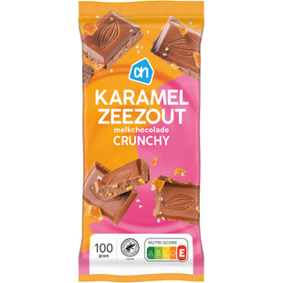 Karamel zeezout melkchocolade crunchy