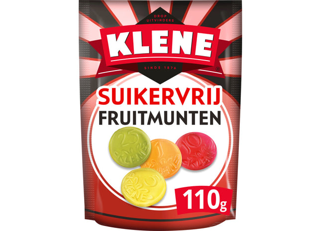 Klene Zuckerfreie Fruchtminzbonbons