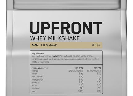 Upfront Whey milkshake vanille smaak