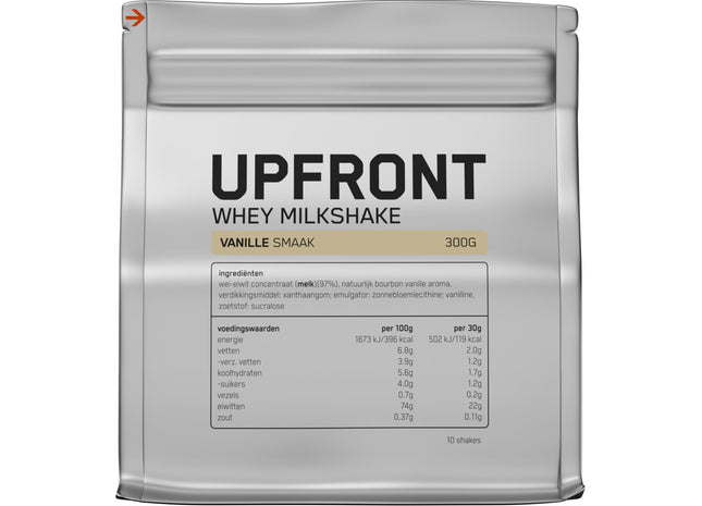 Upfront Whey milkshake vanille smaak