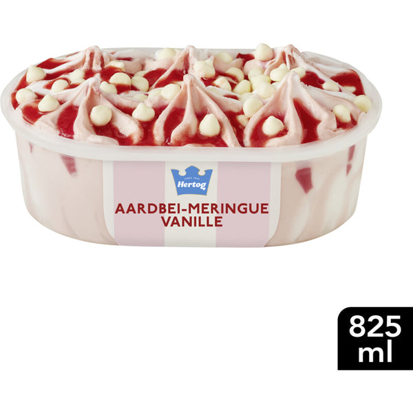 Hertog Ice Cream Parlor strawberry-meringue vanilla