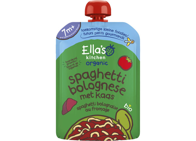 Ella's kitchen Spaghetti bolognese met kaas 7m+