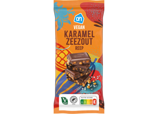 Vegan karamel zeezout reep
