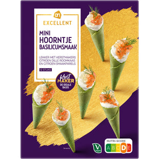 Excellent Mini hoorntje baslilicumsmaak