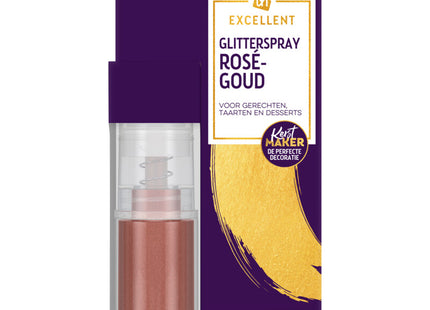 Excellent Glitterspray rosé goud