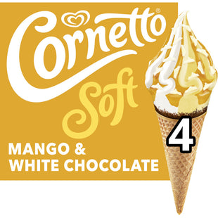 Ola Cornetto soft mango & white chocolate