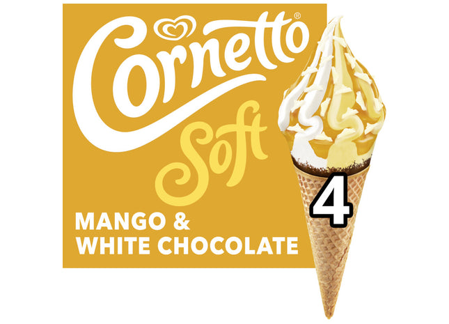 Ola Cornetto soft mango & white chocolate