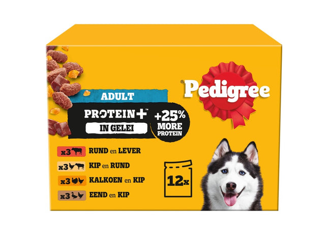 Pedigree Adult protein+ selectie in gelei