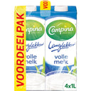 Campina Langlekker volle melk voordeel 4-pack