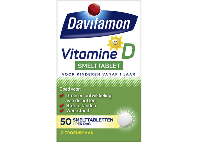 Davitamon Vitamine D smelttabletten vanaf 1 jaar