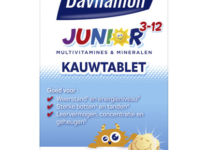 Davitamon Junior kauwvitamines 3-12 jaar