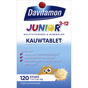 Davitamon Junior kauwvitamines 3-12 jaar
